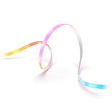 Philips Hue Essentiel LED-list 5 m, fleksibel RGBIC lysstrip med gule, pink og blå segmenter.