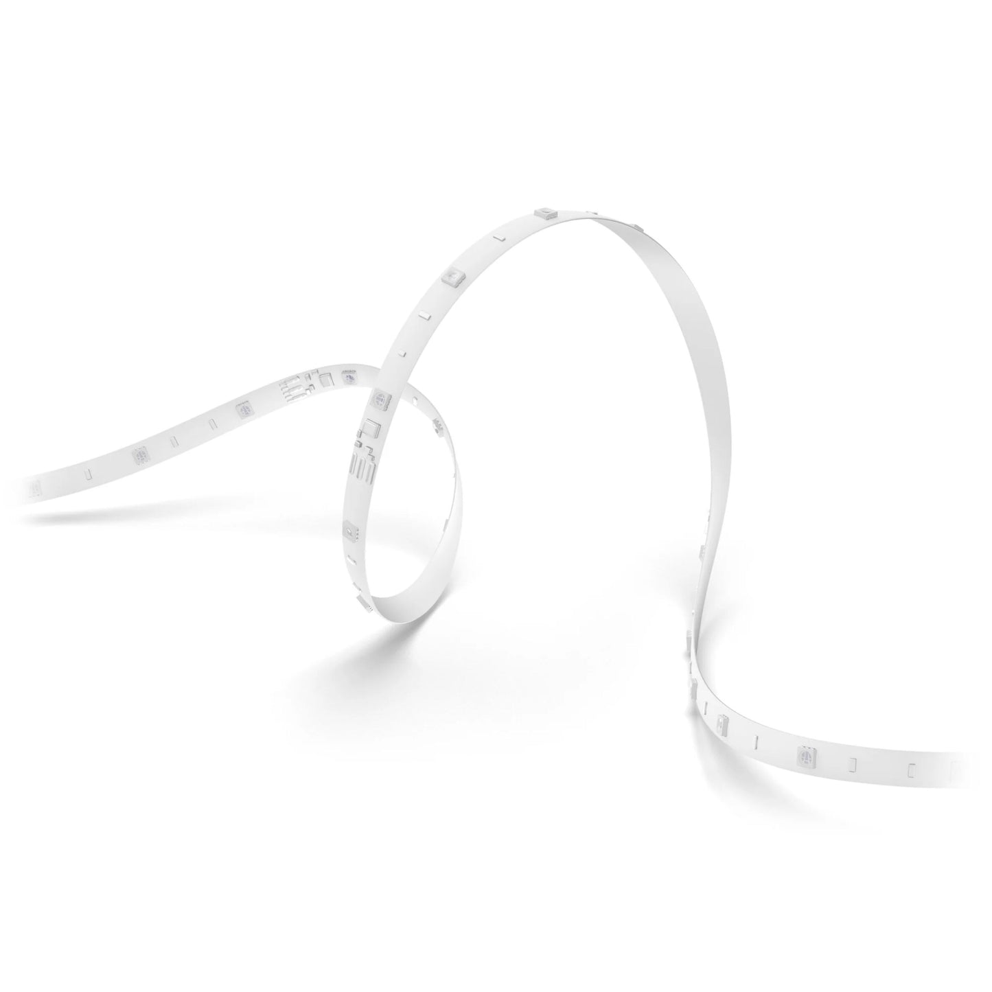 Philips Hue Essentiel LED-list 5 m, fleksibel hvid LED-strip med jævnt fordelt lys, velegnet til smart belysning.