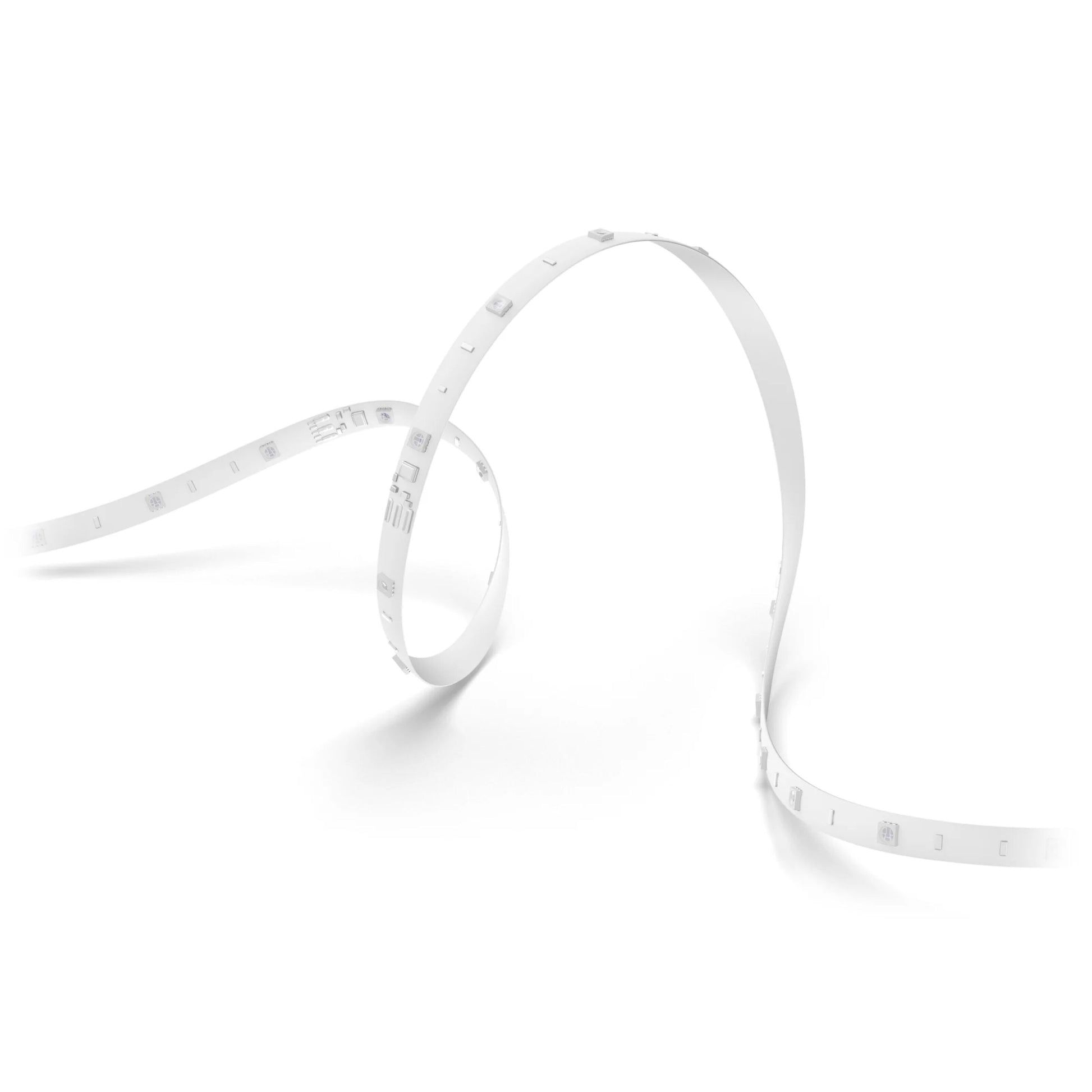 Philips Hue Essentiel LED-list 5 m, fleksibel hvid LED-strip med jævnt fordelt lys, velegnet til smart belysning.