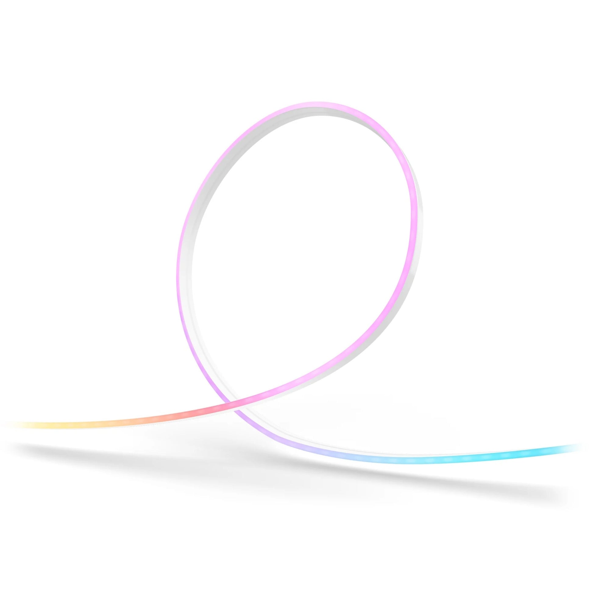 Philips Hue Essential Flex LED-liste 5 m i løs bue, pastel pink-blå-gul RGBIC dæmpbar lyseffekt.