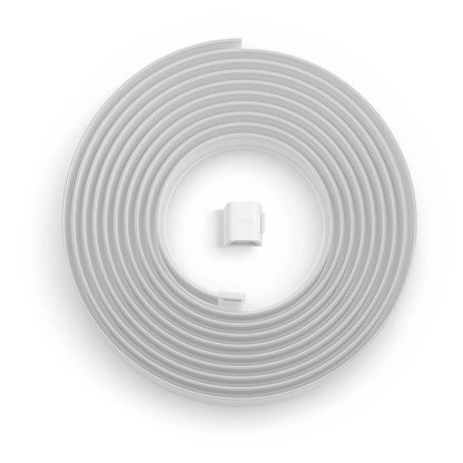 Philips Hue Flux LED-lyskæde forlængelse 5 m hvid spiral med midterstik Chromasync-teknologi.
