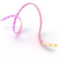 Philips Hue Flux LED-strip 4m RGBW indendørs, lyser i justerbare pink, lilla og hvide nuancer.