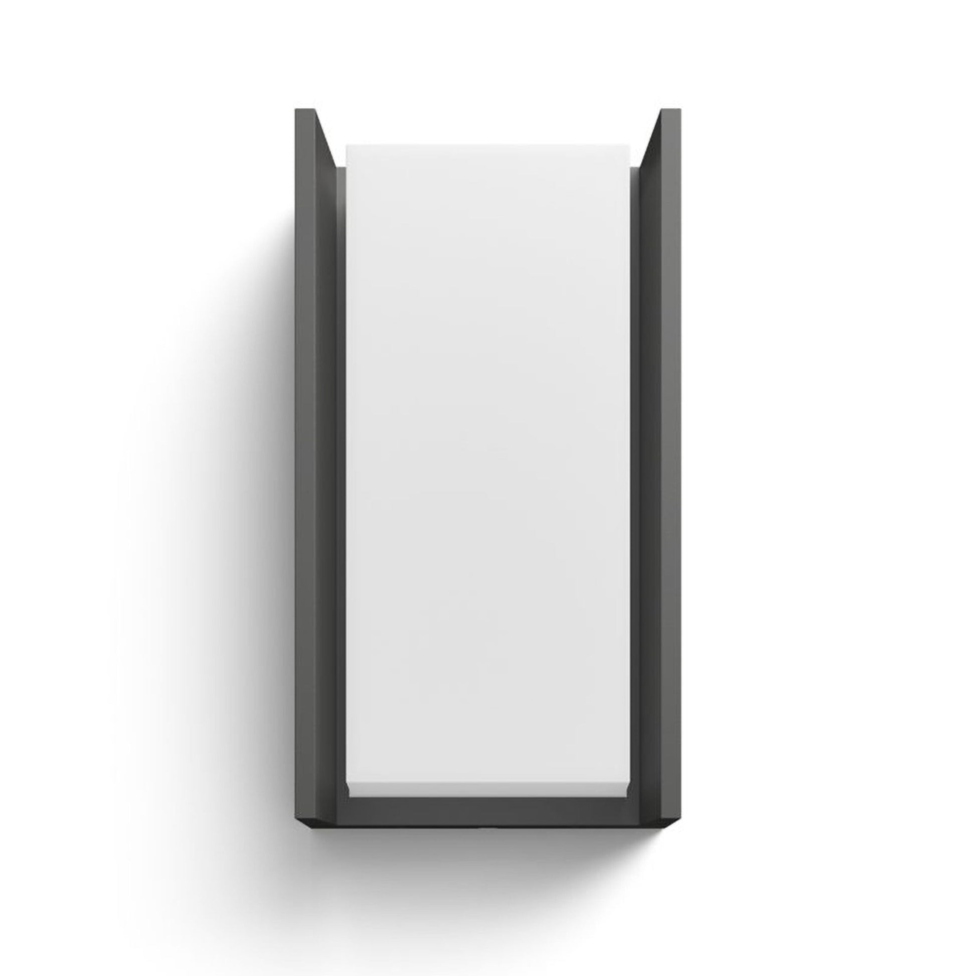 Philips Hue Turaco udendørs væglampe, geometrisk design, antracit, synlig lyskilde.