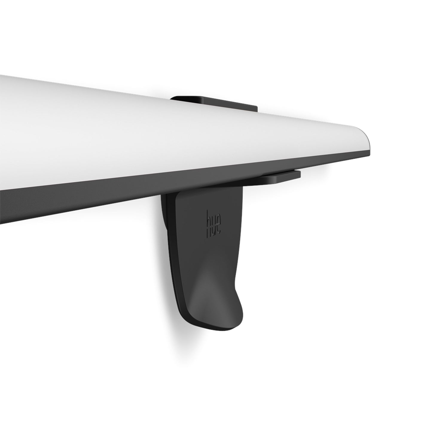 Philips Hue sort monitor light bar på hvid skærm sammen med Philips Hue Play Gradient Lightstrip til TV 55.