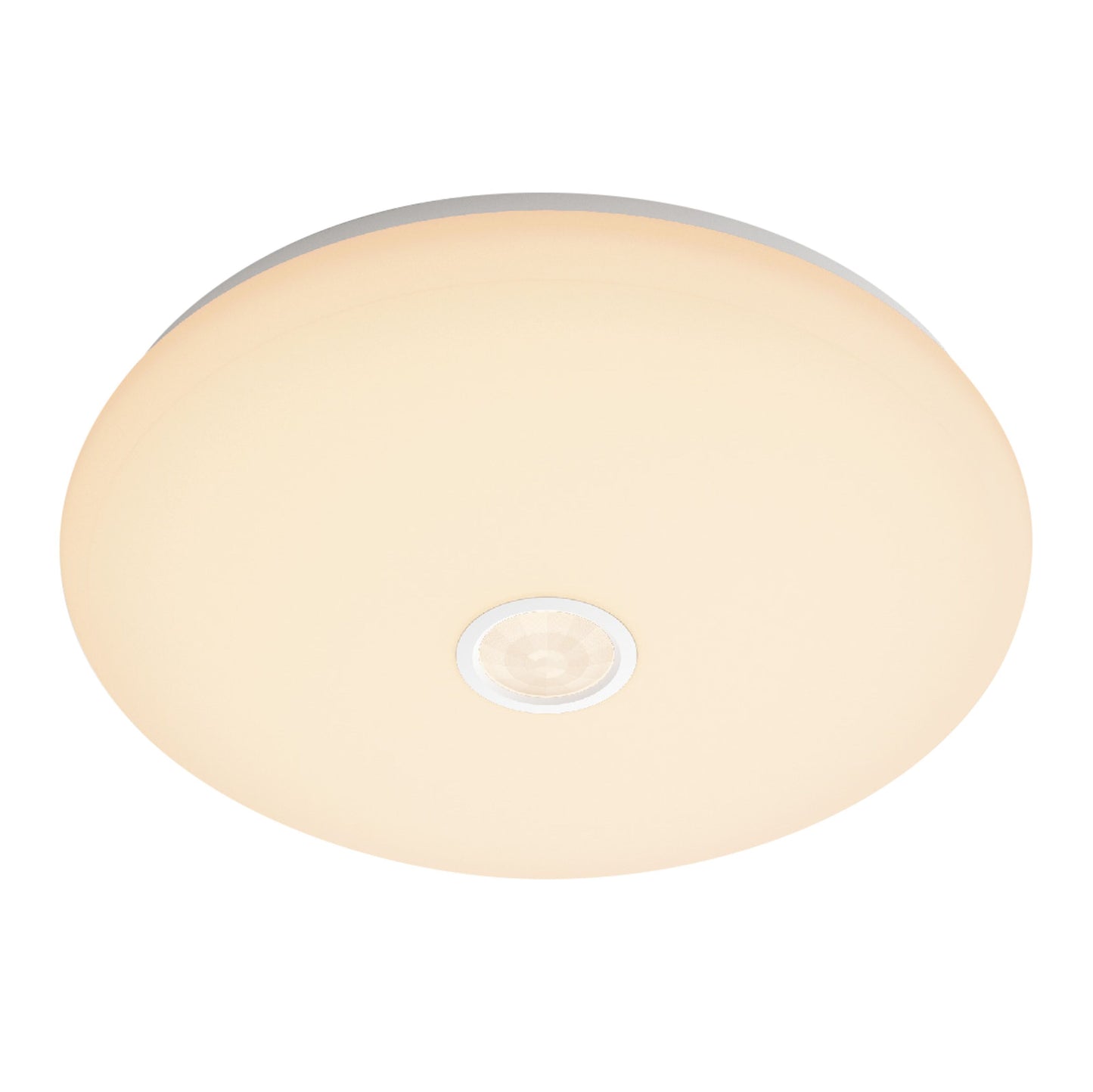 Philips Mauve LED loftlampe med bevægelsessensor 16 W rund hvid glat frostet overflade varm hvid belysning.