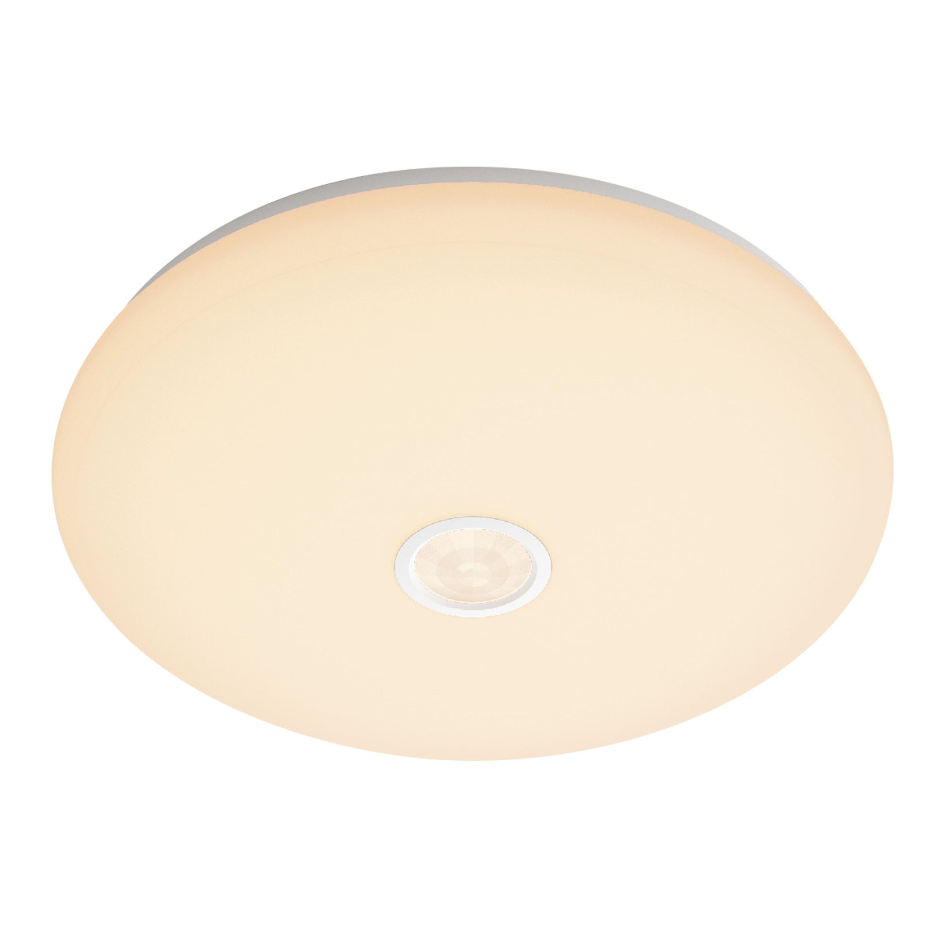 Philips Mauve LED loftlampe med bevægelsessensor 16 W rund hvid glat frostet overflade varm hvid belysning.