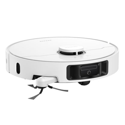 Dreame L10s Ultra Gen 3 robotstøvsuger hvid, cirkulært design med sidebørste og frontsensorer.