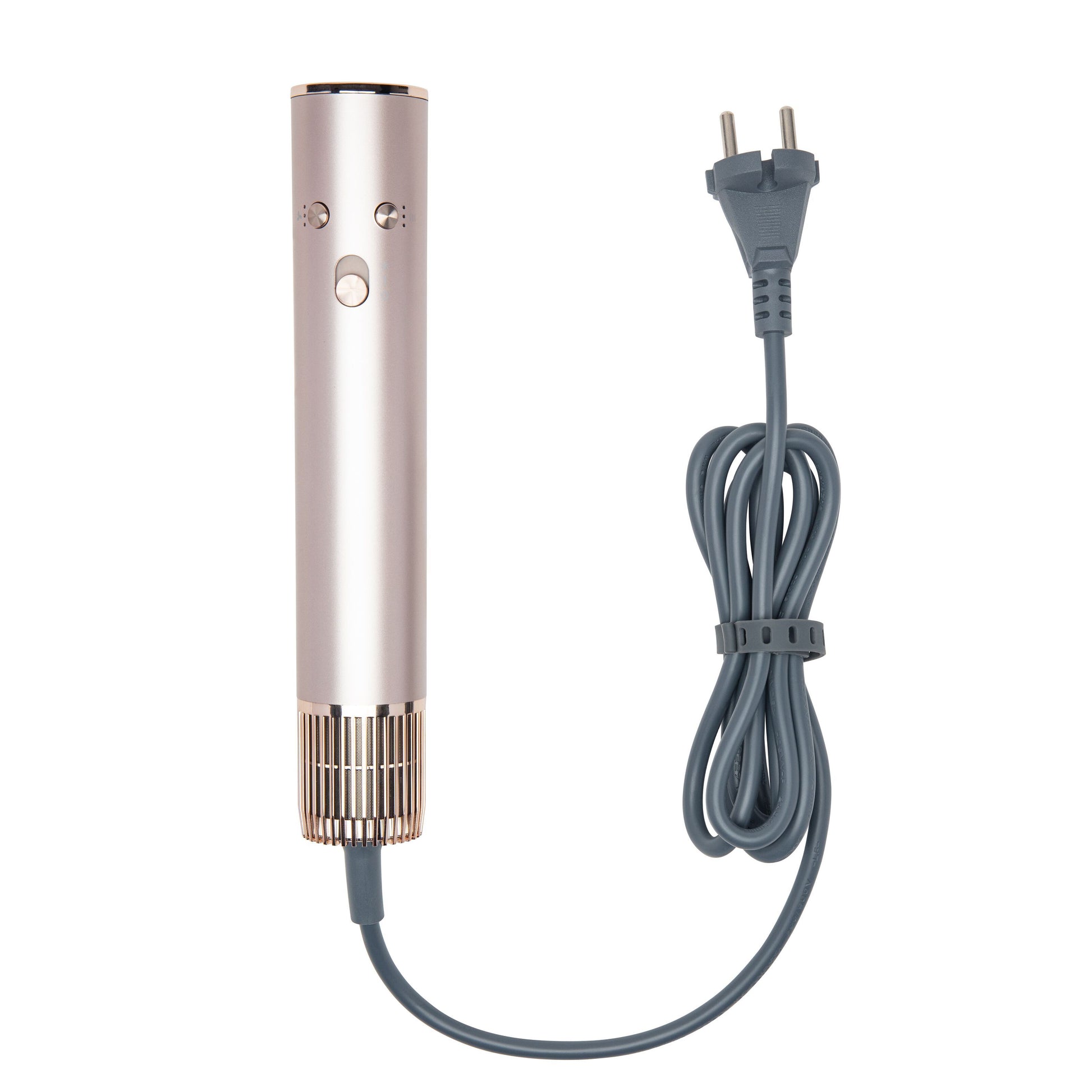 High-speed Multistyler 7-i-1 hårtørrer, metalcylinder, kontrolknapper, digitalt display, BLDC-motor.