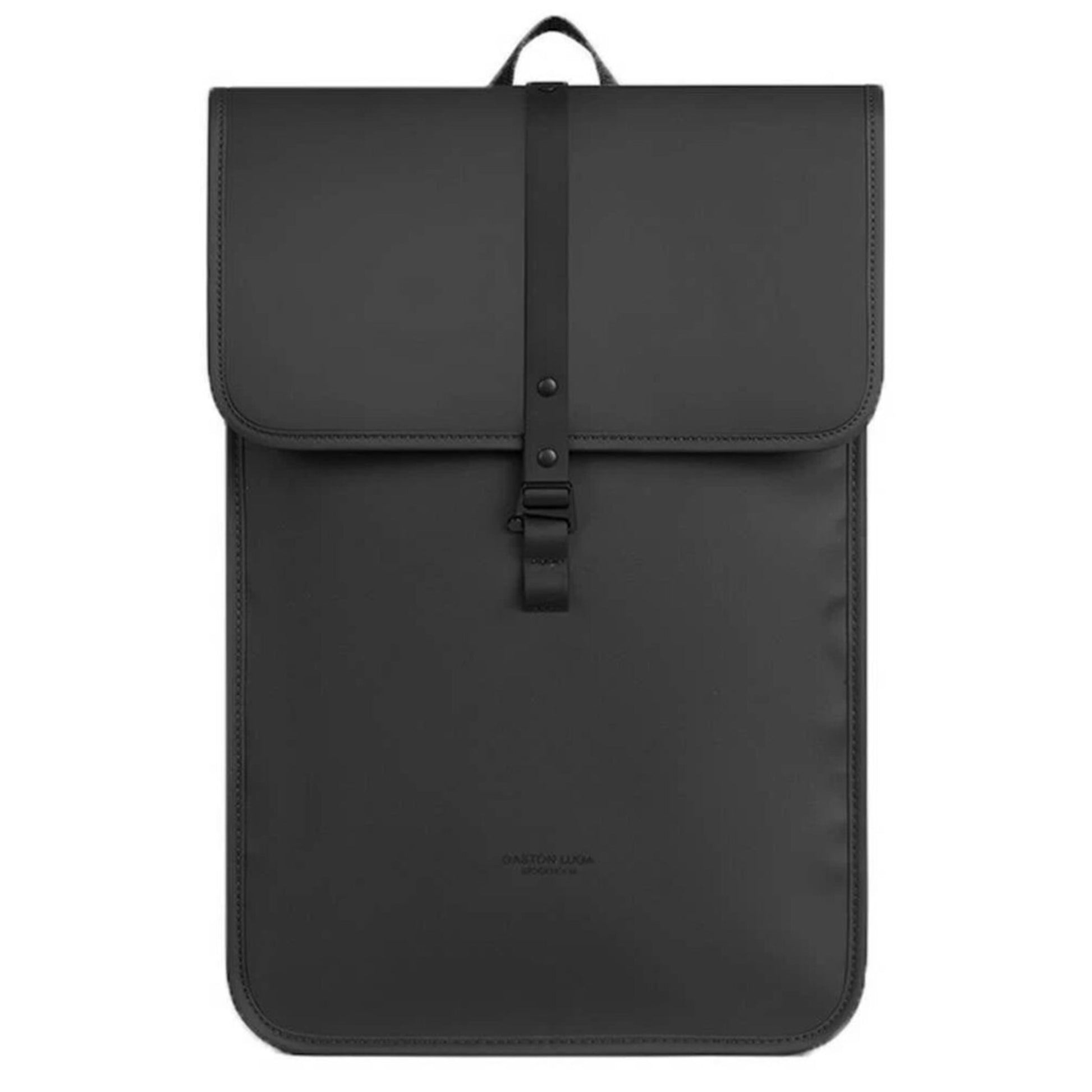 Gaston Luga Däsh Backpack 13/14" sort vandafvisende computer-rygsæk, rektangulær, flaplukning, én frontspænde.