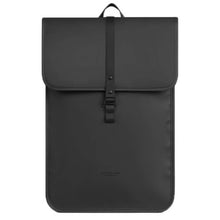 Gaston Luga Däsh Backpack 13/14" sort vandafvisende computer-rygsæk, rektangulær, flaplukning, én frontspænde.