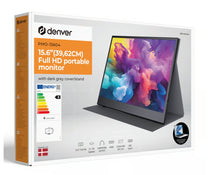 Denver Bærbar Skærm Full HD 1920 × 1080 med USB-C og IPS-panel 15,6"