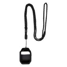 ZTE urværnsbeskyttelse med sort nakkestrop til Watch K2 og K2 Pro, sort holder til at bære om halsen.