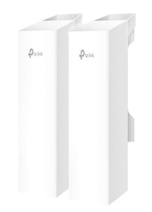 TP-Link EAP211-Bridge KIT trådløs netværksbro 2-pak hvide rektangulære enheder med Gigabit Ethernet-port.