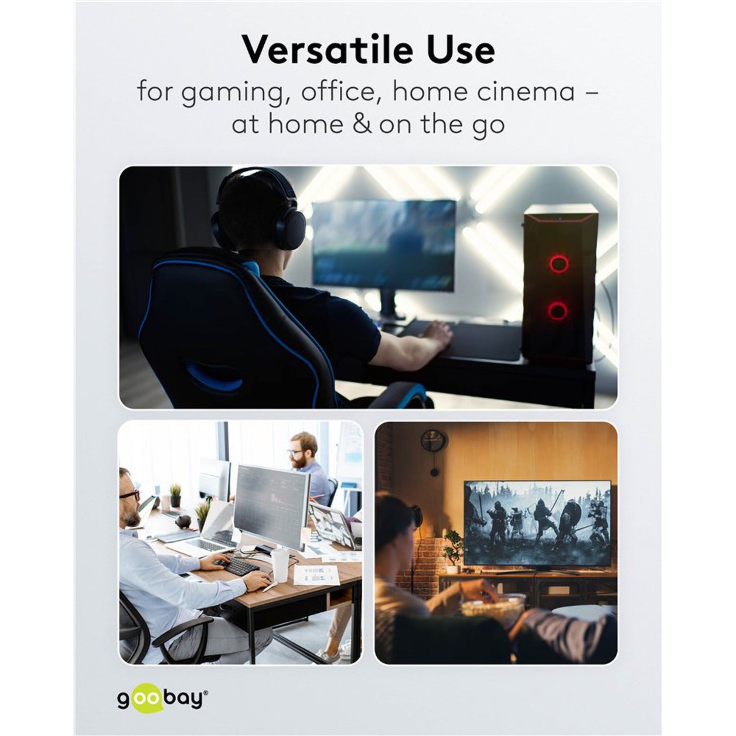 USB-C-adapter 90° vinklet med USB4-understøttelse tekst: AV-Cables.dk velegnet til gaming, kontor og hjemmebio.