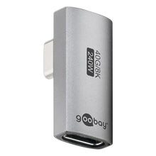 USB-C vinkeladapter 90° USB4, USB-C han til hun, 40Gbit/s, 8K, op til 240W.