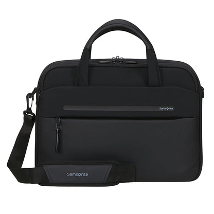 Samsonite Moderne computertaske 15,6", to håndtag, aftagelig skulderrem, frontlynlåslomme og logo.