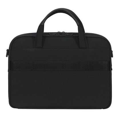 Samsonite Moderne Computer Taske 15,6" sort med to håndtag, frontrem og lynlås øverst.