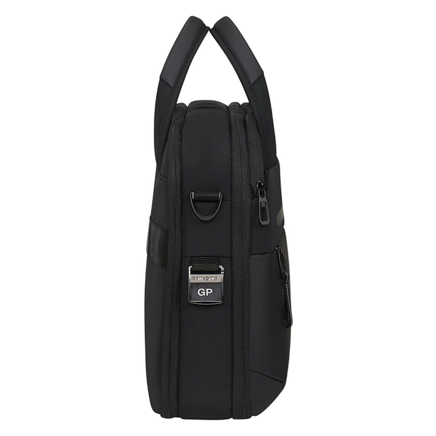 Samsonite Moderne Computer Taske 15,6" sort, to håndtag, lynlås-lomme, metal GP clip, ring og polstring, vandafvisende.