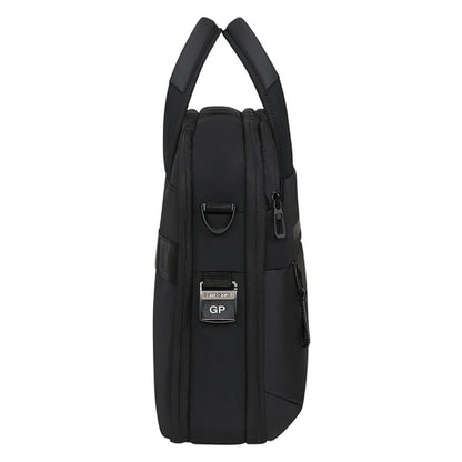 Samsonite Moderne Computer Taske 15,6" sort, to håndtag, lynlås-lomme, metal GP clip, ring og polstring, vandafvisende.