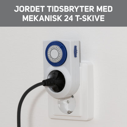Luxorparts Timer 24 t med jord 2-pak, tekst: JORDET TIDSBRYDER MED MEKANISK 24 T-SKIVE.