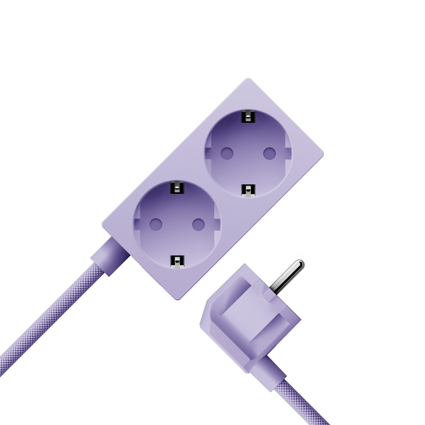 Sudio vægadapter GaN USB-C 30W lilla kompatibel med matchende stik og flettede kabler.