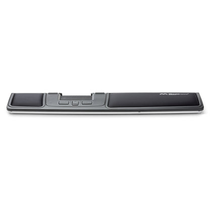 Mousetrapper Advance 2.0 ergonomisk mus, sort/grå, håndledsstøtte, flere knapper, central styrplade rullestang.