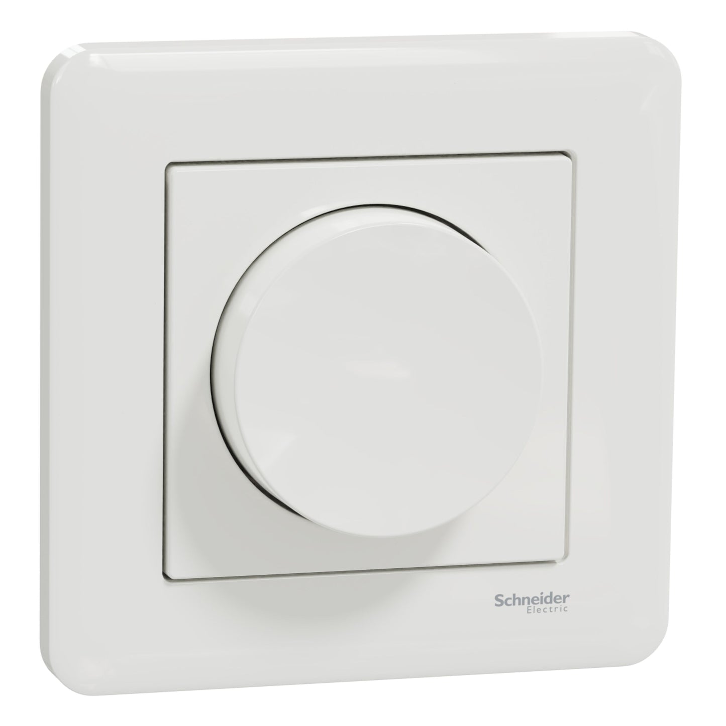 Schneider Exxact Dæmper LED 370 W hvid, drejeknap, rund, til LED bagkantdæmpning.