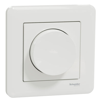 Schneider Exxact Dæmper LED 370 W hvid, drejeknap, rund, til LED bagkantdæmpning.