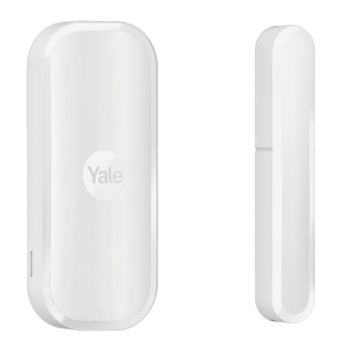 Yale magnetkontakt til indendørs brug, for at adskille rektangulære sensorer, hvid.