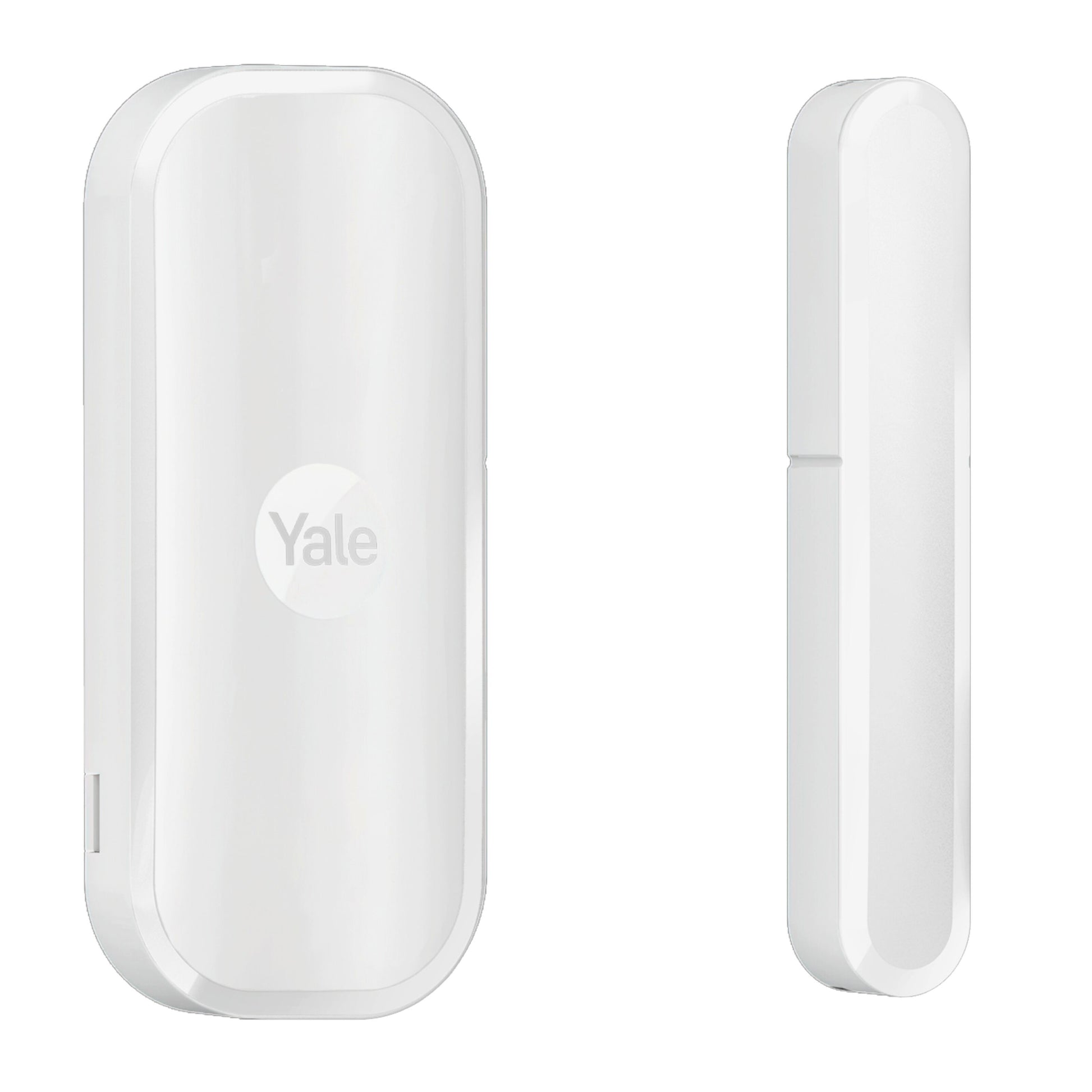 Yale magnetkontakt til indendørs brug, for at adskille rektangulære sensorer, hvid.