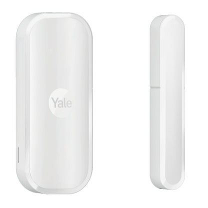Yale magnetkontakt til indendørs brug, for at adskille rektangulære sensorer, hvid.