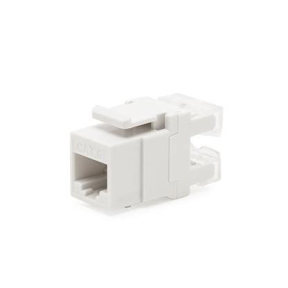 Luxorparts Keystone-jack Cat. 6 UTP Ethernet-stik hvid til patchpanel eller netværksinstallation.