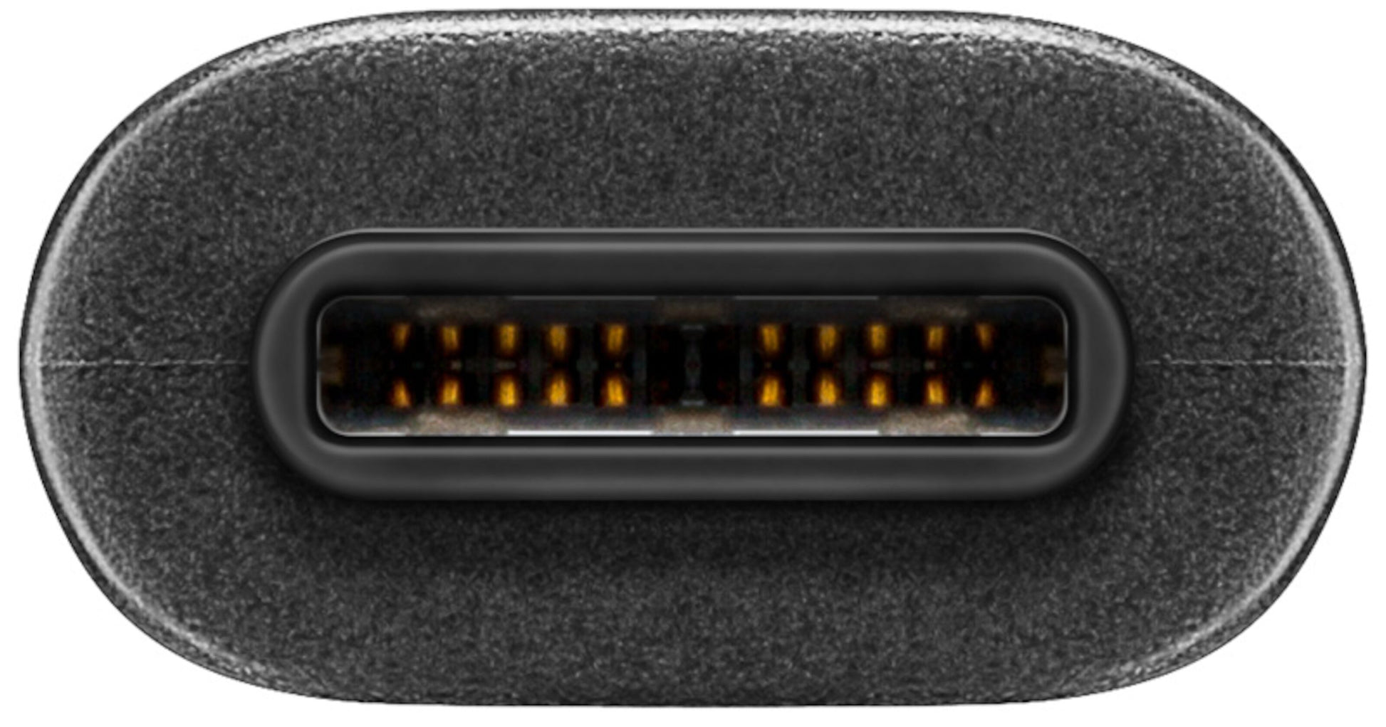 OTG-adapter USB-C til USB 0,2 m, oval Type-C-port, metal-kant og synlige interne pins til data og strøm.