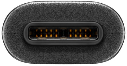 OTG-adapter USB-C til USB 0,2 m, oval Type-C-port, metal-kant og synlige interne pins til data og strøm.