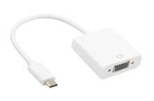 Luxorparts USB-C til VGA-adapter, kabel med USB-C stik og VGA-port.