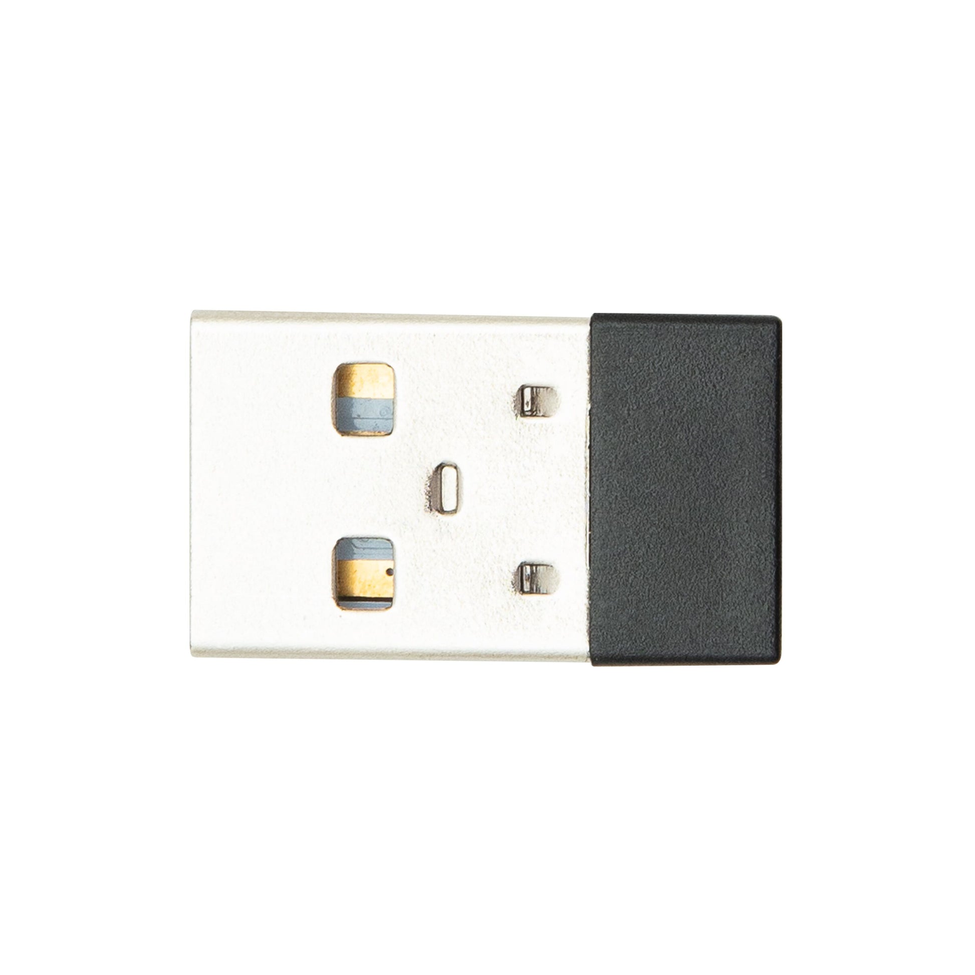 Plexgear USB adapter, kompakt, sort plastkrop, metalstik, til Laser præsentator Præsentationsværktøj.