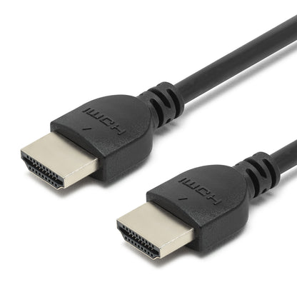 Luxorparts HDMI 2.0 kabel 10m sort, guldbelagte stik, HDMI-logo, understøtter Ultra HD 4K/60 Hz.