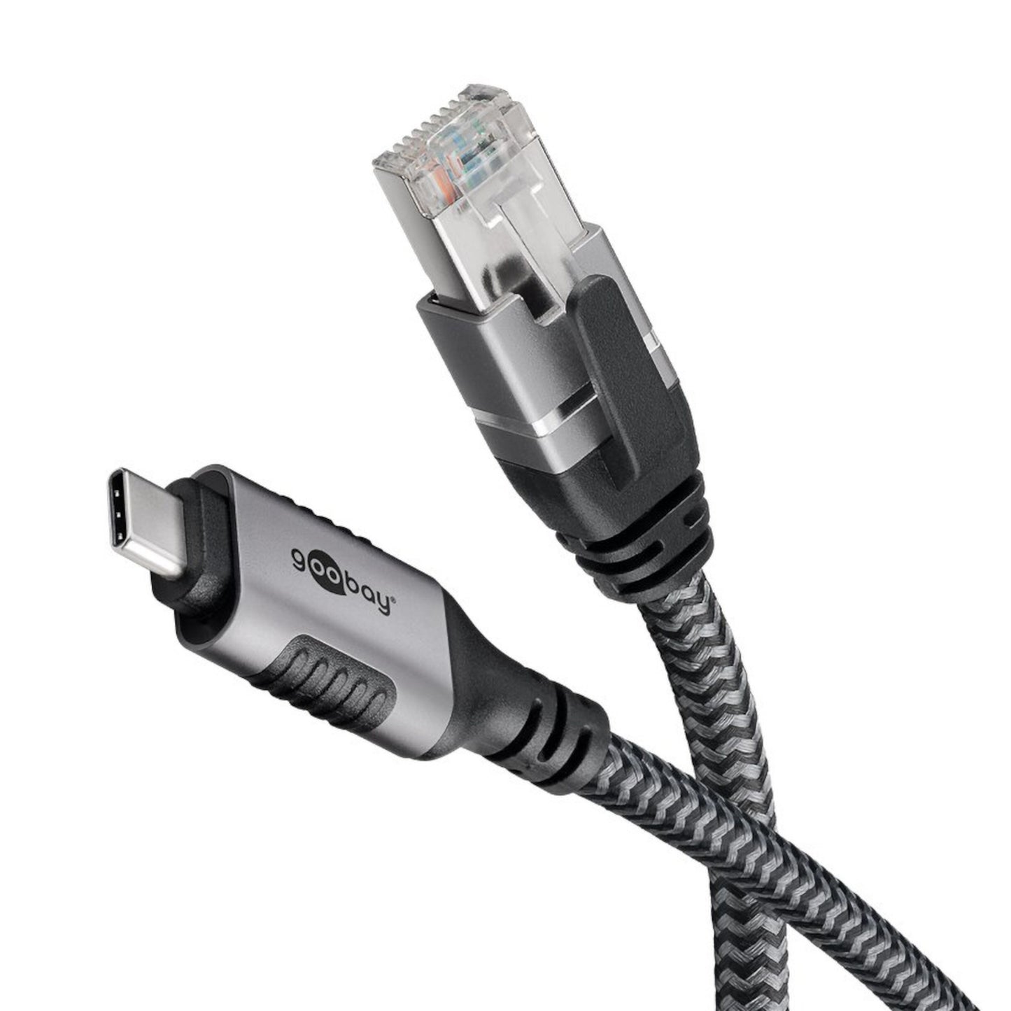 Netværkskabel USB-C, 1 m, understøtter gigabit-netværksforbindelse.