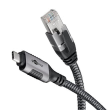 Netværkskabel USB-C, 1 m, understøtter gigabit-netværksforbindelse.