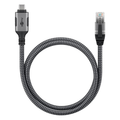 Netværkskabel USB-C til RJ45, 2 m, understøtter gigabit-netværk.