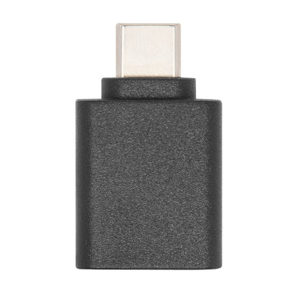 Plexgear OTG-adapter USB-C til USB-A CB229, sort, USB-C hanstik, understøtter hurtig USB 3.0 dataoverførsel.