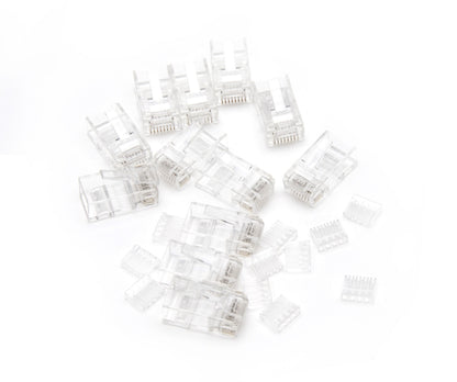 Luxorparts RJ45-stik til rund Cat. 6 UTP-kabel 20-pakke.