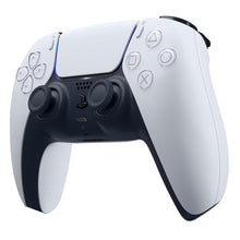 Sony DualSense V3 Trådløs controller til PlayStation 5, hvid, analoge pinde, knapper og triggere vises tæt på.