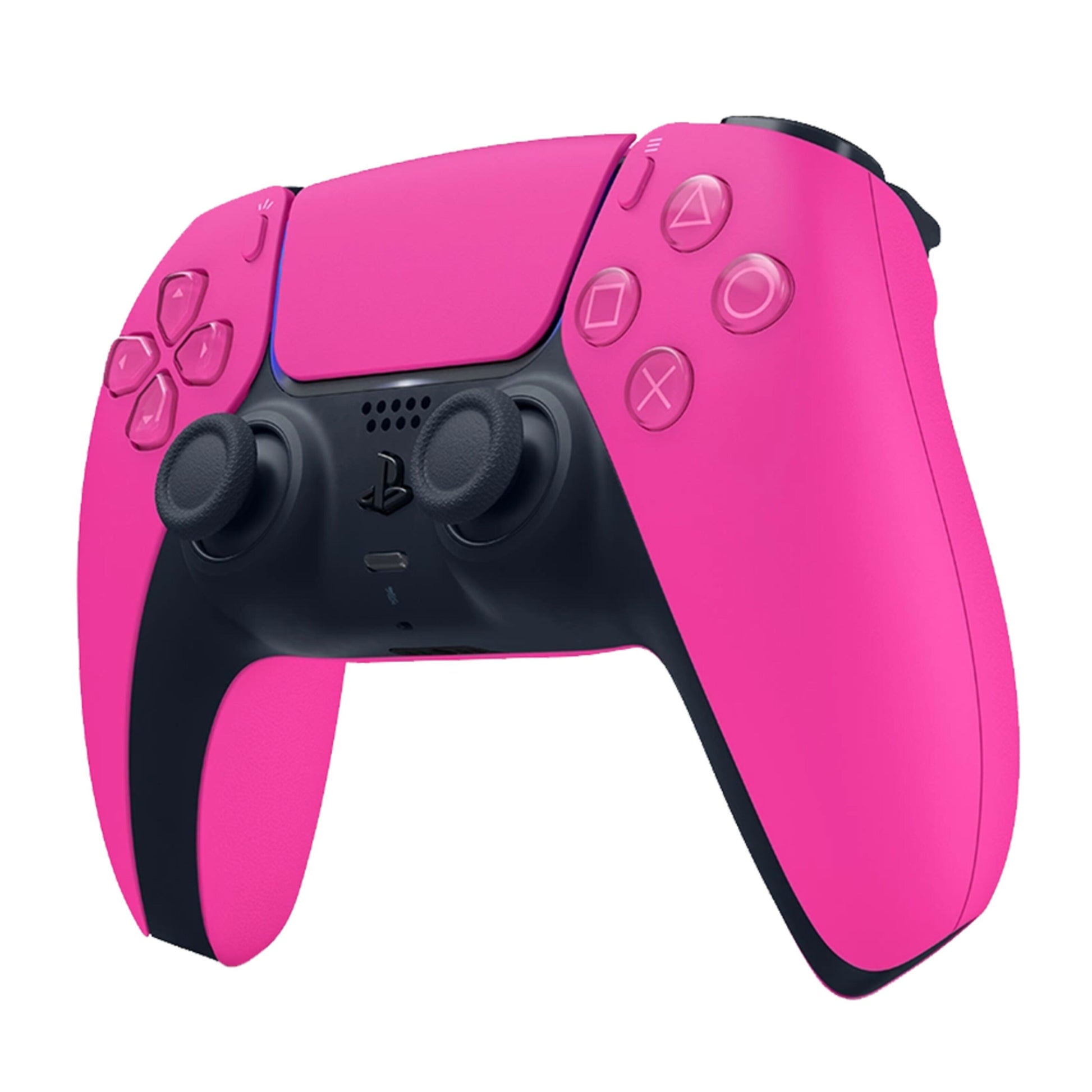 Sony DualSense V3 trådløs controller til PlayStation 5, pink, med to analoge pinde samt retnings- og actionknapper.