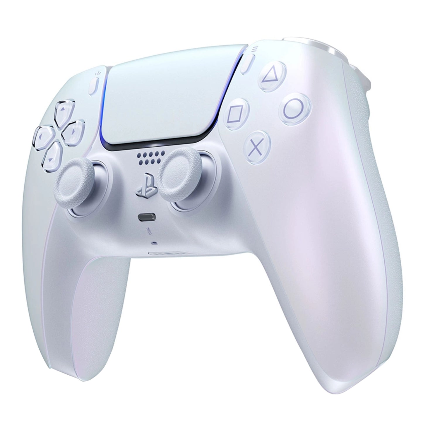 Sony DualSense V3 Trådløs controller Chroma Pearl med synlige knapper, joysticks og touchpad.