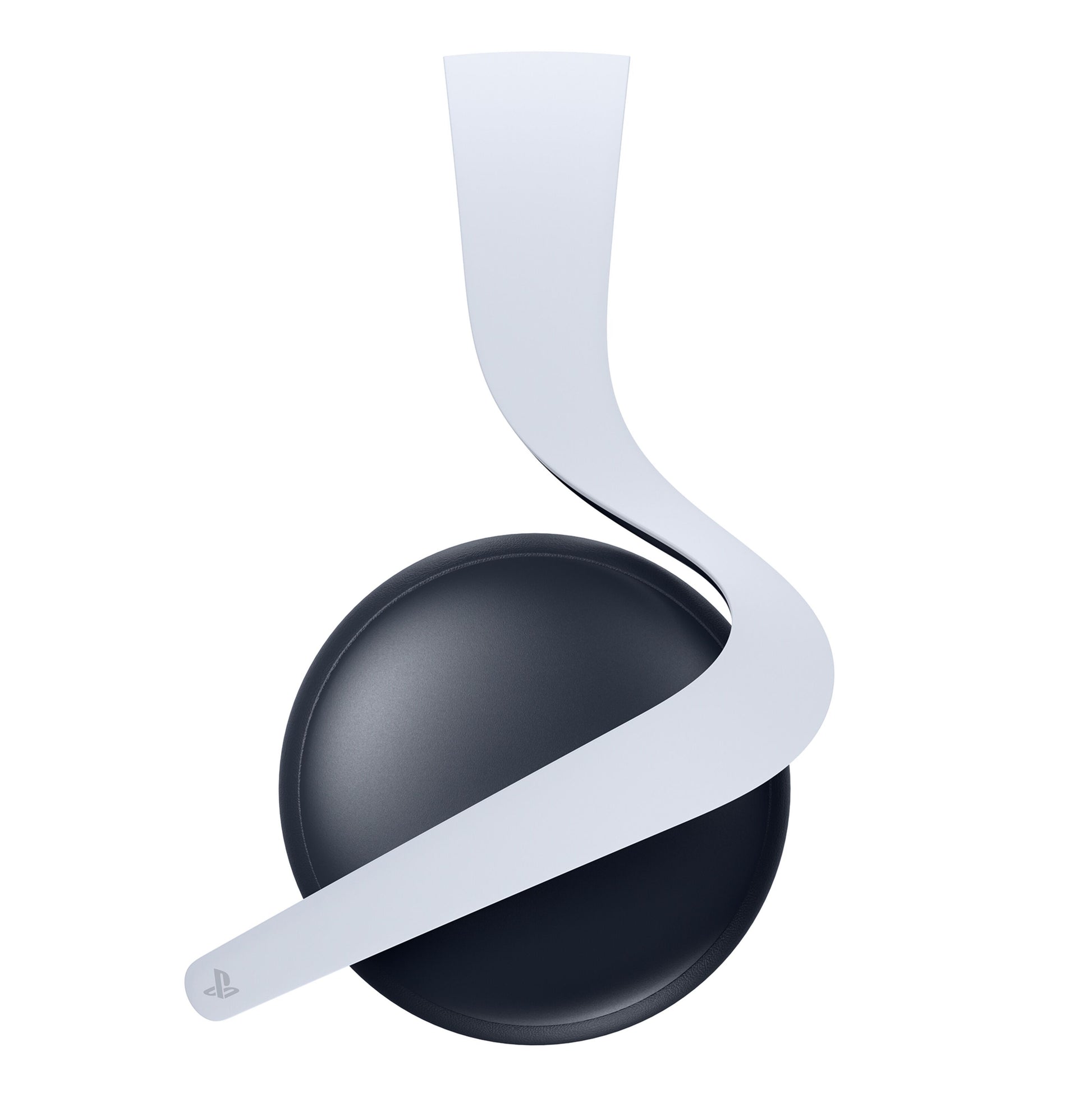 Sony PlayStation PULSE Elite trådløst headset med sorte ørekopper, hvid hovedbøjle med PlayStation-logo, PlayStation Link.