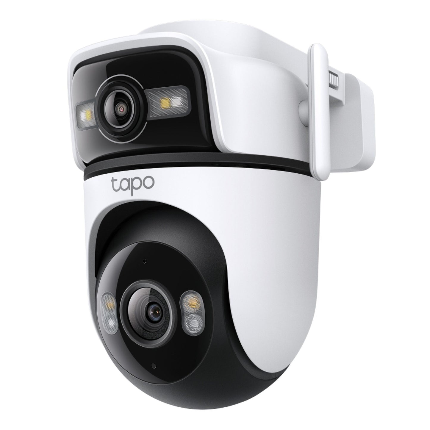 TP-Link Tapo C545D udendørs overvågningskamera med dobbelte linser, 2K opløsning, IP66 og wifi.