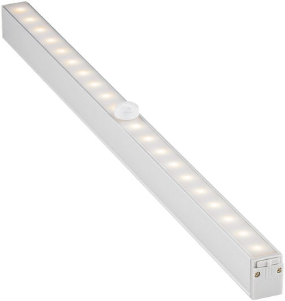 LED-underskabslampe med bevægelsessensor, varmhvid, til skabe eller under skabe, automatisk blød belysning.