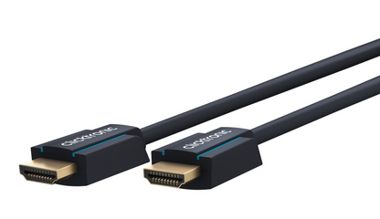 Clicktronic HDMI kabel 8K/60Hz 1m med guldbelagt stik og Clicktronic-logo velegnet til 8K enheder.