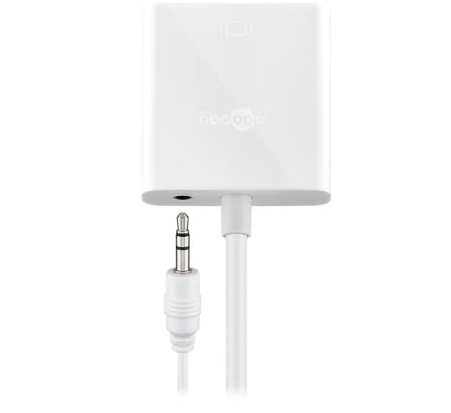 Goobay HDMI til VGA-adapter, 1080p@60Hz, Hvid